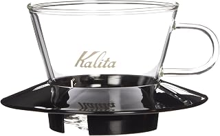 Karita Coffee Dripper Wave Series, Glass Dripper for 1 to 2 People, Glass Dripper 155, Drip Equipment, Coffee Shop, Cafe, Outdoor, Camping