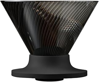 HARIO V60 Dripper NEO for 1-4 Cups, Tritan Resin, Spiral Rib, Black, Made in Japan VDN-02-B