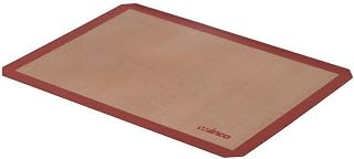 Winco Two-Third Size Purple Silicone Baking Mat | Great for Pastries, Cookies, Dough Prep and Bakeries