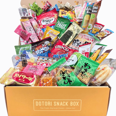 Dotori Snack Box Korean and Japanese Snack Assortment, 40 Counts, 2.29 lbs
