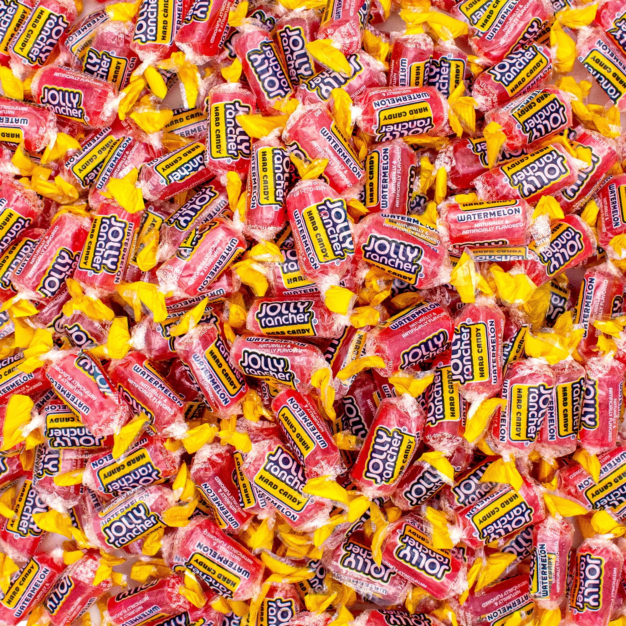 Jolly Rancher Watermelon Hard Candy - 1 LB, Bulk Individually Wrapped Candy, Resealable Bag - 1 Pound (16 Oz)