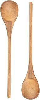 Wooden Spoons for Cooking, MZROO Wooden Spoon 12.5 Inch Long Handle Wooden Cooking Spoon Mixing spoons Tasting Spoons for Nonstick Cookware