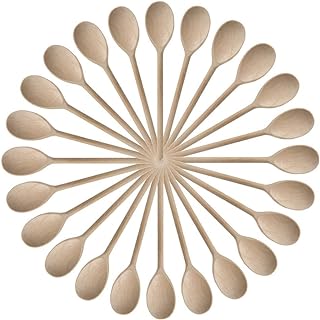 Kitchen Wooden Spoons Mixing Baking Serving Utensils Puppets 12 inch - Set of 24 ROUNDSQUARE