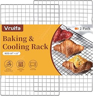 Cooling Racks for Cooking and Baking, Suitable for 10" x 15" Sheet Pan | For Grilling, Roasting, Drying, Oven and Dishwasher Safe