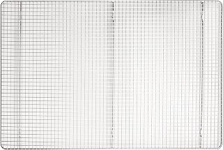 Winco Full Size Full-size Stainless Steel Sheet Pan Grate | Elevated feet, Heavy-duty, Great for Storage, Organization and Prep Stations