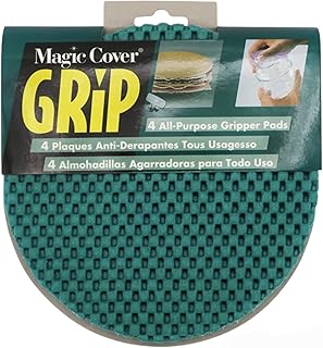 Jar Opener (4 PCS) - Rubber Jar Gripper for Weak Hands - Bottle Opener for Arthritic Hands - Jar Opener Gripper Pad - Lid Opener Non Tear - Coaster - Trivet, Green