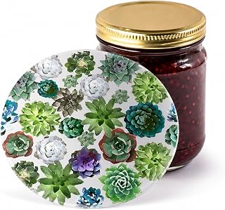 Andreas Silicone Jar Opener, Succulents &ndash; 6.25" Made in the USA, JO-365 | Non-Slip Lid Gripper & Garlic Peeler, Dishwasher Safe, Multi-Use, Durable Silicone & Fabric