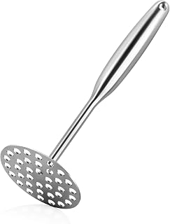 Stainless Steel Potato Masher - Heavy Duty Mashed Potato Maker | Multi-Purpose Mash Tool for Potato, Avocado, Sweet Potato & Vegetables
