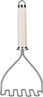 KitchenAid Potato Masher, Strong Stainless Kitchen Utensil, Durable and Easy to Clean, Almond Cream
