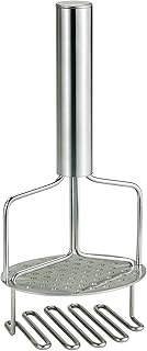 HIC Kitchen Dual-Action Potato Masher And Ricer, 18/8 Stainless Steel, Wire Masher With Built-In Ricer Disc For Extra-Creamy Potatoes