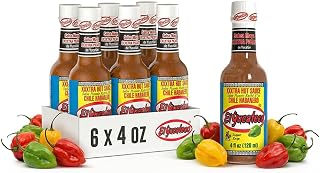 El Yucateco XXXtra Hot Habanero Sauce, 4 fl oz, Pack of 6 | Authentic Mexican, Chile Habanero, Extra Heat, Imported from Mexico