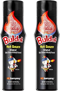 Buldak Original Korean Spicy Hot Chicken Sauce for Ramen, 7.05oz 2-Pack | Bold original spicy chicken flavor; Perfect for ramen, rice, marinades, and stir-fry; Easy squeeze bottle; Every Day