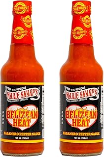 Marie Sharp&rsquo;s Belizean Heat Habanero Pepper Sauce, 10 oz | Extra Hot Gourmet Hot Sauce from Belize | All-Natural, No Artificial Preservatives | Bold Flavor with Fiery Kick (Pack of 2)