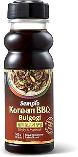 Sempio Korean BBQ Original Bulgogi Marinade, 17.63oz / 500g | Sweet & Savory Authentic Korean BBQ Sauce with Soy Sauce & Pear, Perfect for Stir-Fry & Grilled Meats, Zero Trans Fat