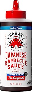 Bachan's Japanese Barbecue Sauce, Gluten Free, 17 Oz Bottle | BBQ Sauce, Cold-Filled, Non GMO, No Preservatives, Vegan and BPA free