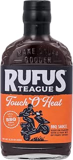 Rufus Teague's Touch O' Heat BBQ Sauce, 15.25 OZ | Great for Grilling and Recipes, Flavor for Any Dish, Pantry and Gifting Favorite, For Everyday Meals, Pantry Staple
