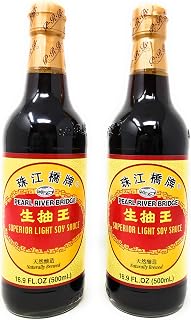 Pearl River Bridge Superior Light Soy Sauce Bottle, 16.9 Fl Oz (Pack of 2)