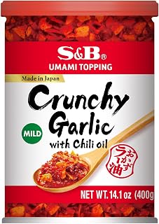 S&B Chili Oil with Crunchy Garlic, 14.1 Ounce