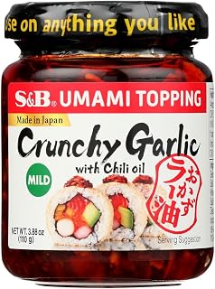 S&B Chili Oil with Crunchy Garlic Topping 3.9 Ounce (Pack of 3)