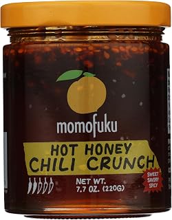 Momofuku Hot Honey Chili Crunch by David Chang 7.7 oz, Oil with Premium Wildflower Honey, Garlic and Shallots, Chili Crisp for Cooking, as Sauce or Topping