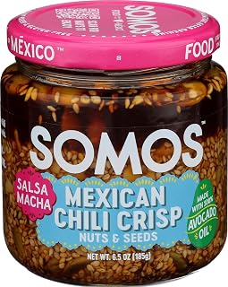 Somos, Chili Crisp Salsa Macha With Nuts, 7 Ounce