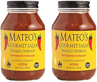 Mateo's Gourmet Salsa Medium Spice 2 Jars 32oz/907g