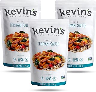 Kevin's Natural Foods Teriyaki Simmer Sauce, 3 Pack | Paleo Stir-Fry Sauce, Gluten Free, No Preservatives, Non-GMO