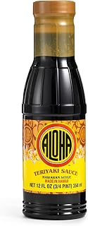Aloha Shoyu Hawaiian Teriyaki Sauce, Sweet Marinade, 12 oz | Sweet Hawaiian teriyaki sauce for grilling, stir-fries, marinades and everyday island-inspired meals.