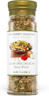 The Gourmet Collection Salad Spectacular Seasoning Blend - Great for Salad Dressing Mix, Asian Stir Fry, Vegetables - 12 Herbs & Spices - 5.5 oz