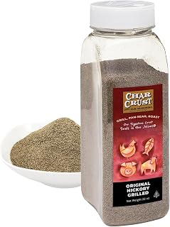 Char Crust Original Hickory Grilled Dry Rub Seasoning | Signature Crust | Steak, Burgers, Pork, Ribs & Tuna | Grill, Roast, Smoke & More | Seals in the Juices | No Marinade Needed | 22 oz