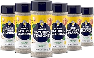 Morton Nature's Seasons Seasoning Blend For Cooking, 7.5 oz, 6-Pack | MSG-free mix of onion, salt pepper garlic, spices and seasonings, all-purpose spice blend
