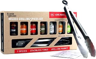 Grilling Spices Gift Set for Men &ndash; BBQ Rubs & Seasonings Variety Pack for Grilling, Smoking & Barbecue &ndash; Gift for Dad, Husband, Boyfriend, Son in Law, Brother
