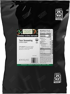 Frontier Co-op Salt-Free Taco Seasoning, 1-Pound Bulk, Certified Organic, Mexican-Inspired Spices for Tacos, Dips, Burritos