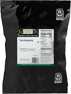 Frontier Co-op Salt-Free Taco Seasoning, 1-Pound Bulk Bag, Mexican-Inspired Spices for Tacos, Dips, Burritos