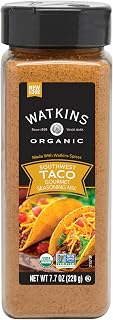 Watkins Organic Taco Seasoning, 7.7 oz, 1-Pack