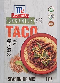McCormick Organics Taco Seasoning Mix, 1 oz (Pack of 12)