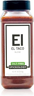 Spiceology El Taco Salt-Free Taco Seasoning, 18 oz | Mexican Spice Blend, Use On: Tacos, Fajitas, Chicken, Beef, and Veggies