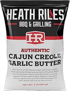Heath Riles BBQ Rub - Cajun Creole Seasoning - Championship Recipe | BBQ Rub Seasoning for Smoking & Grilling - Dry Rub for Ribs, Pork, Brisket & Chicken, 80+ BBQ Championships, 32 oz