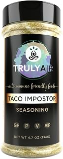 Truly AIP Taco Seasoning Mix - Paleo, Keto, Whole 30 & AIP Protocol Friendly - Great for Shrimp & Fish Tacos, Chicken, Salad, Delicious in Crunchy Taco Shells, Soft Burrito or Fajita