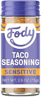 Fody Foods Taco Seasoning, 2.6 Oz | Garlic and Onion Free, Low FODMAP Certified, Gut & IBS Friendly, Vegan, Non-GMO, Gluten Free, Keto Friendly