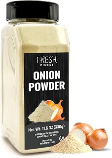 Fresh Finest Onion Powder - 11oz (330G) - Premium Ground Onions for Authentic Flavor, Packed in a Durable Container