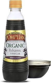 Pompeian Gourmet Organic Balsamic Vinegar - 16 fl oz | Vinegar for Cooking - Sweet and Tangy Flavor for Salad Dressings, Marinades, and Sauces