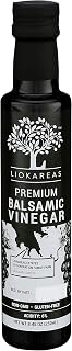 Greek Balsamic Vinegar - Organic - NonGMO - Gluten Free - Paleo - Gourmet - Thick - Rich - No Added Sugars - Classic Barrel Aged Balsamic Vinegar