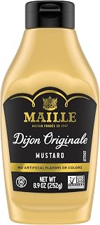 Maille Originale Dijon Mustard 8.9oz, Squeeze Bottle, Made in France 1PK | For sandwiches, marinades, vinaigrettes and recipes; no artificial colors; Dijon Originale; 8.9 oz.