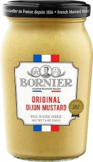 BORNIER Original Dijon Mustard, 7.4 Ounce