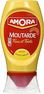 Amora Strong Dijon Mustard from France - 2 plastic bottles - 265 grams each, 9.35 Ounce (Pack of 2)