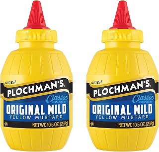 Plochman's Original Mild Classic Yellow Mustard, 10.5 Ounce (Pack of 2)