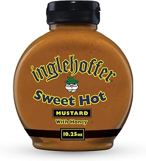Inglehoffer Sweet Hot Mustard with Honey, Bold & Sweet, 10.25 oz | Sweet hot mustard, bold honey-sweetened heat for hot dogs, chicken nuggets & pretzels. European quality made in America.