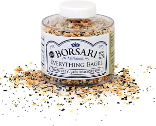 Borsari Everything Bagel Seasoning - Gourmet Bagel Seasoning With Sea Salt and Poppy Seeds - Spice for Cooking - Flavored Spices (3.2 oz - Pack of 1)