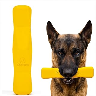 Power Stick - for Toughest Chewers, Natural Rubber Dog Toy, 8in | Lifetime Guaranteed. Safe & Non-Toxic. Medium & Large Breed. Heavy Duty Chew, Tug & Fetch Toy for Aggressive Chewers.